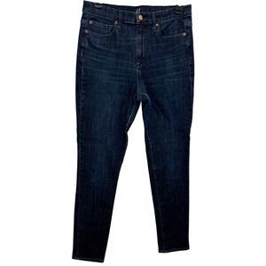 GAP True Skinny Jeans Womens 29Rx27 Dark Wash High Rise Stretch Denim